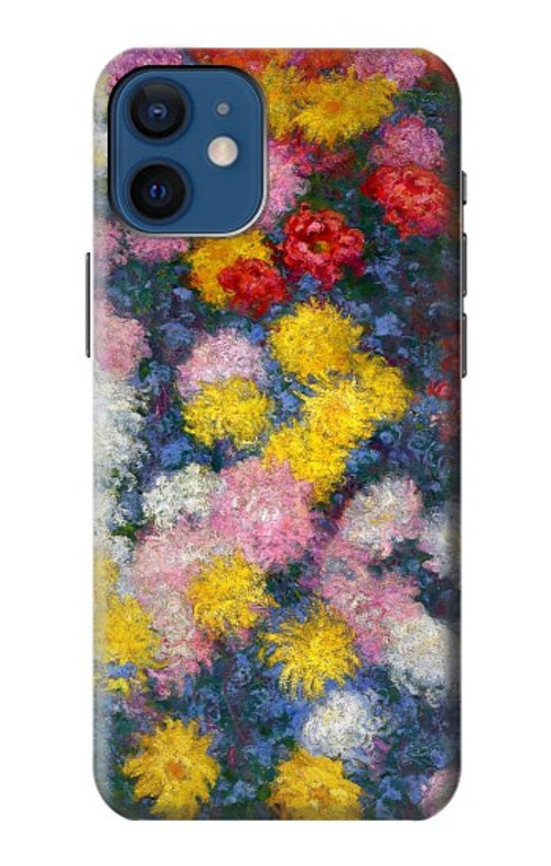 S3342 Claude Monet Chrysanthemums Case Cover Custodia per iPhone 12 mini