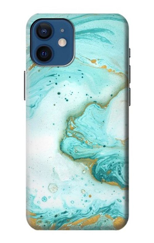 S3399 Green Marble Graphic Print Case Cover Custodia per iPhone 12 mini