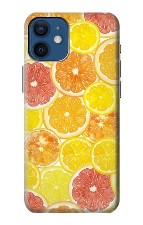 S3408 Lemon Case Cover Custodia per iPhone 12 mini