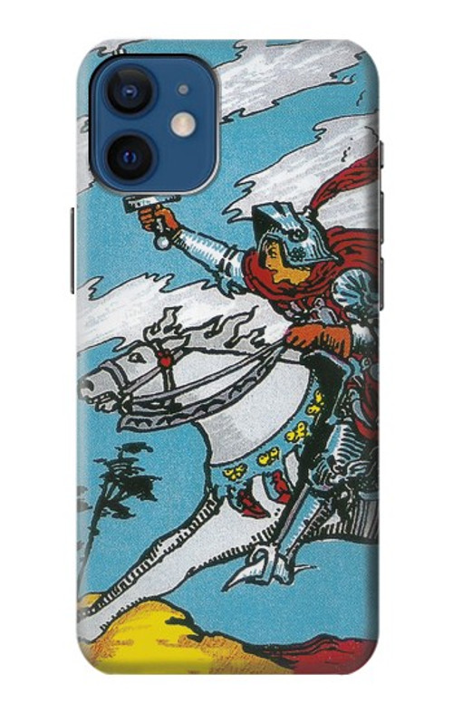 S3731 Tarot Card Knight of Swords Case Cover Custodia per iPhone 12 mini