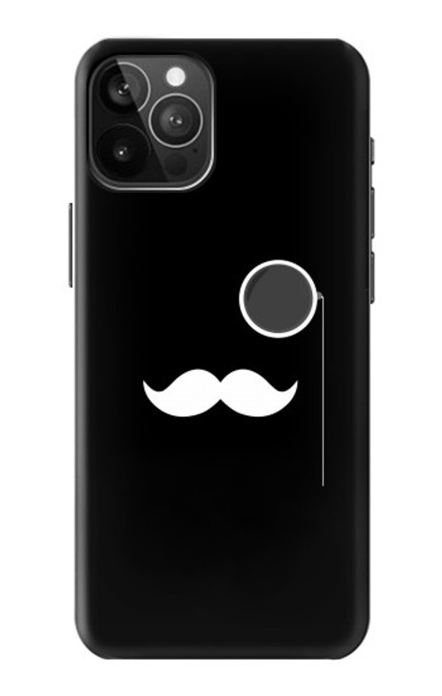 S1946 Sir Mustache Minimalism Case Cover Custodia per iPhone 12 Pro Max