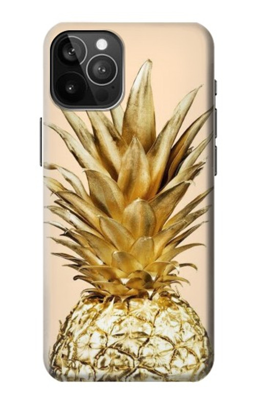 S3490 Gold Pineapple Case Cover Custodia per iPhone 12 Pro Max
