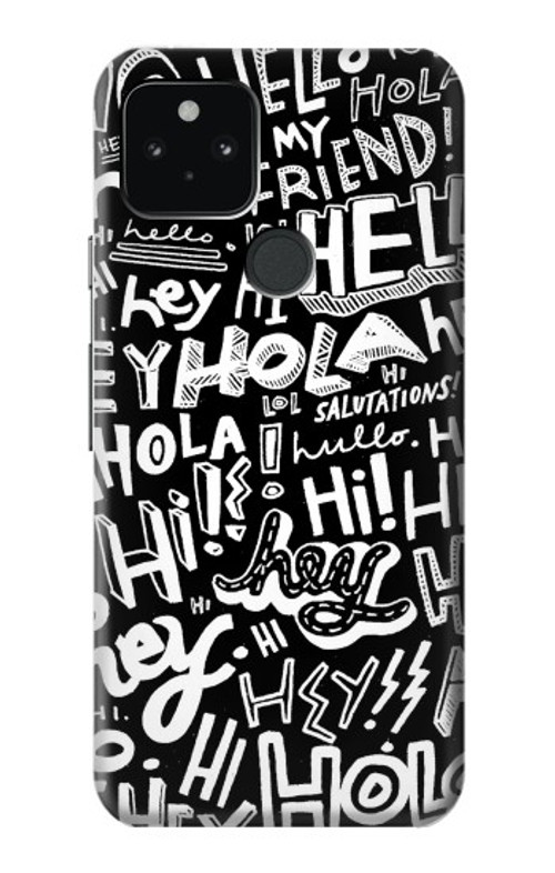 S2744 Hey Hi Hello Art Pattern Case Cover Custodia per Google Pixel 5