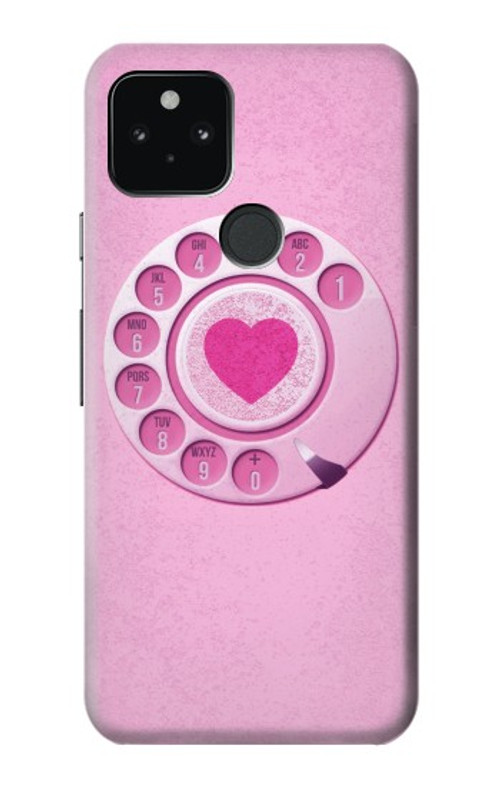 S2847 Pink Retro Rotary Phone Case Cover Custodia per Google Pixel 5