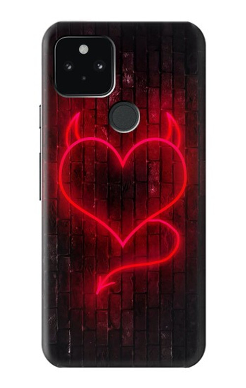 S3682 Devil Heart Case Cover Custodia per Google Pixel 5