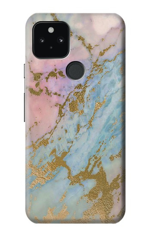 S3717 Rose Gold Blue Pastel Marble Graphic Printed Case Cover Custodia per Google Pixel 5