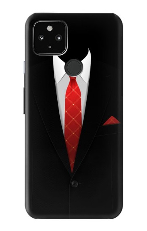 S1805 Black Suit Case Cover Custodia per Google Pixel 4a 5G