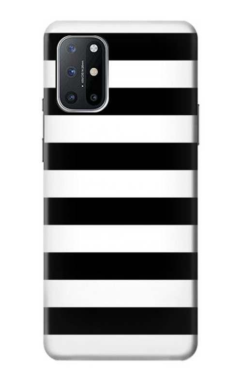S1596 Black and White Striped Case Cover Custodia per OnePlus 8T