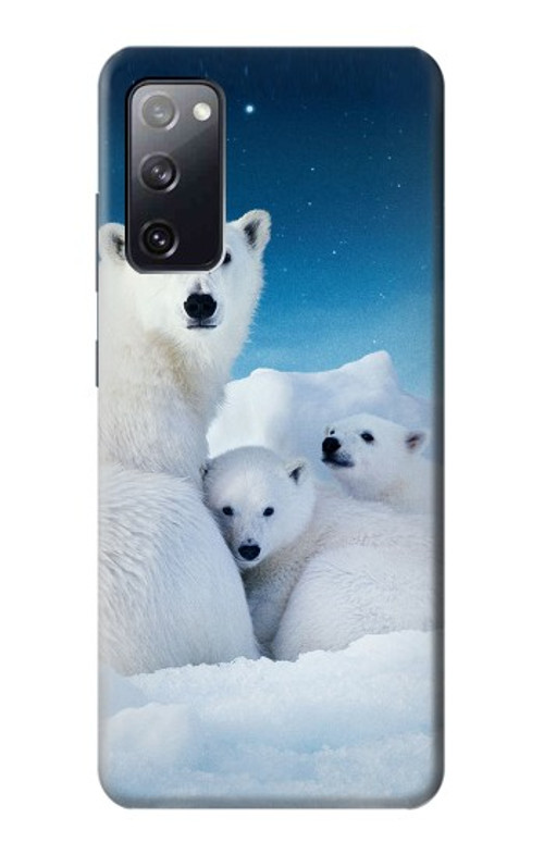 S0285 Polar Bear Family Arctic Case Cover Custodia per Samsung Galaxy S20 FE