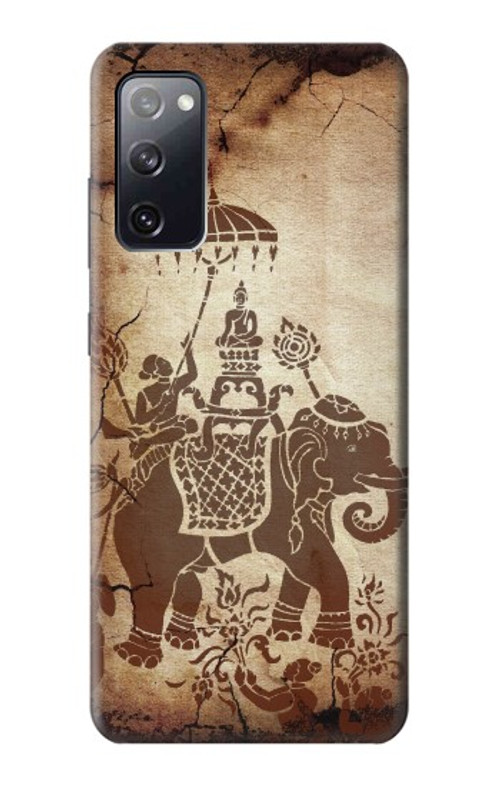 S2102 Thai Art Buddha on Elephant Case Cover Custodia per Samsung Galaxy S20 FE