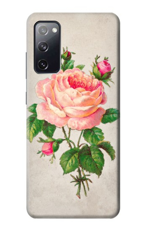 S3079 Vintage Pink Rose Case Cover Custodia per Samsung Galaxy S20 FE