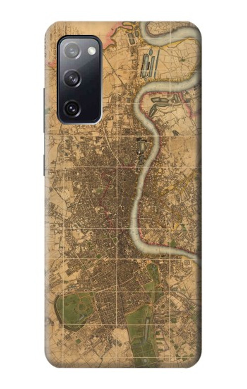 S3230 Vintage Map of London Case Cover Custodia per Samsung Galaxy S20 FE