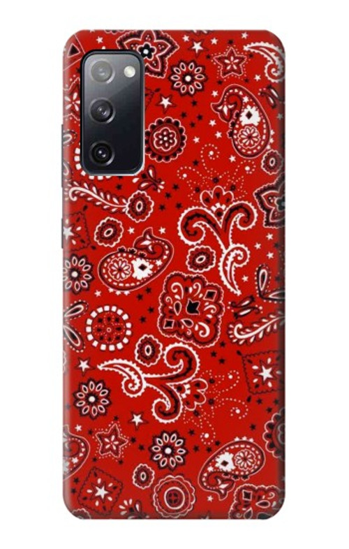 S3354 Red Classic Bandana Case Cover Custodia per Samsung Galaxy S20 FE