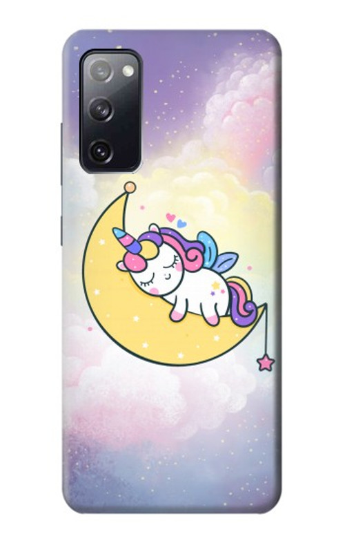 S3485 Cute Unicorn Sleep Case Cover Custodia per Samsung Galaxy S20 FE