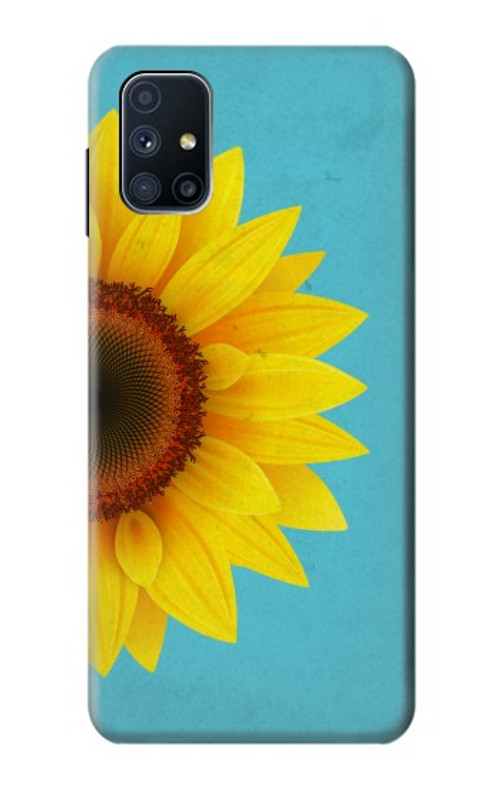 S3039 Vintage Sunflower Blue Case Cover Custodia per Samsung Galaxy M51