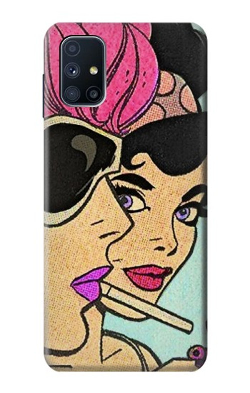 S3171 Girls Pop Art Case Cover Custodia per Samsung Galaxy M51