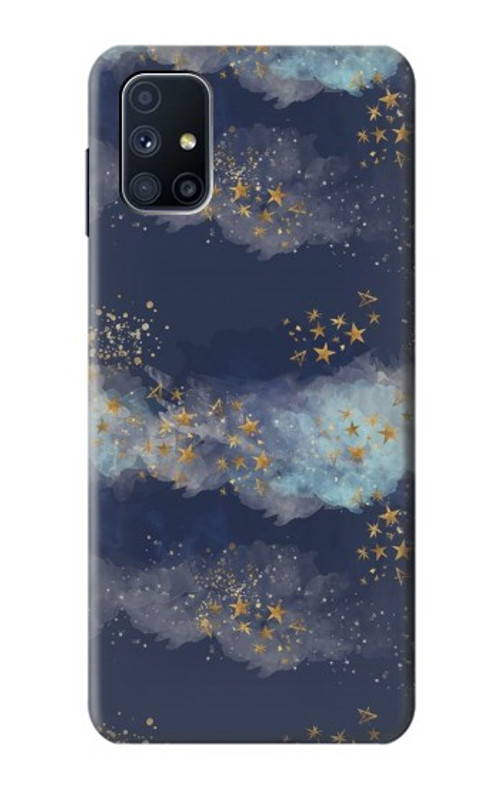 S3364 Gold Star Sky Case Cover Custodia per Samsung Galaxy M51