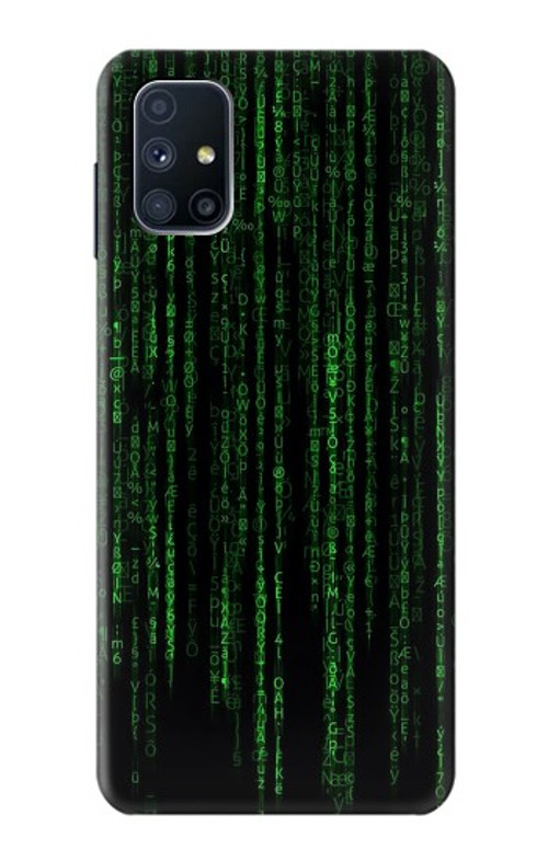 S3668 Binary Code Case Cover Custodia per Samsung Galaxy M51