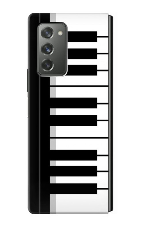 S3078 Black and White Piano Keyboard Case Cover Custodia per Samsung Galaxy Z Fold2 5G