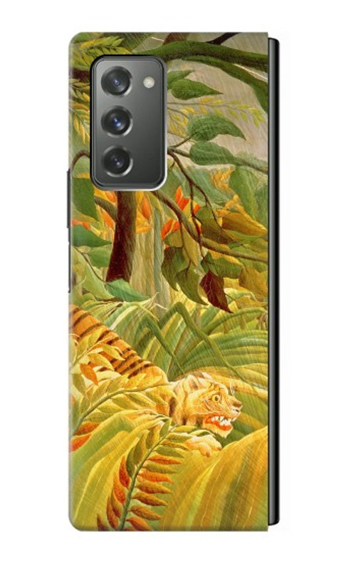 S3344 Henri Rousseau Tiger in a Tropical Storm Case Cover Custodia per Samsung Galaxy Z Fold2 5G