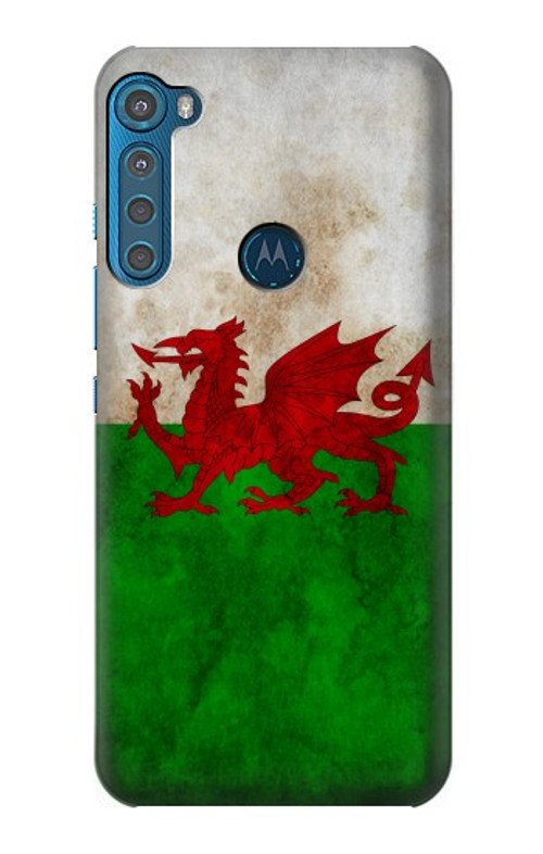 S2976 Wales Football Soccer Flag Case Cover Custodia per Motorola One Fusion+