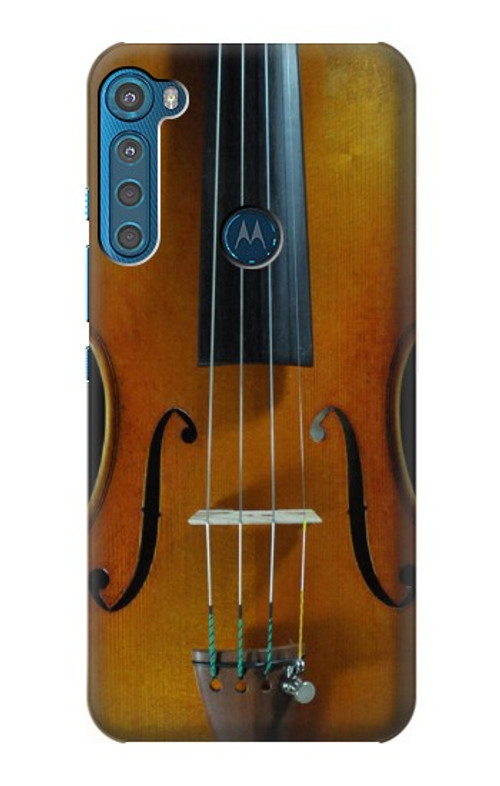 S3234 Violin Case Cover Custodia per Motorola One Fusion+