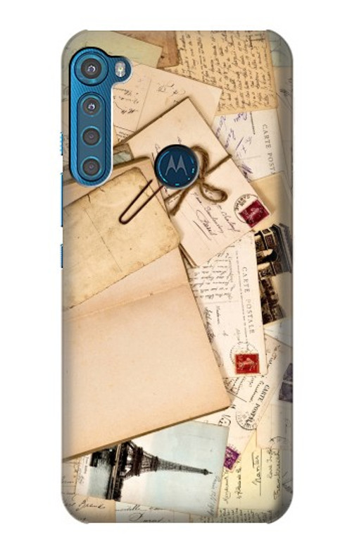 S3397 Postcards Memories Case Cover Custodia per Motorola One Fusion+