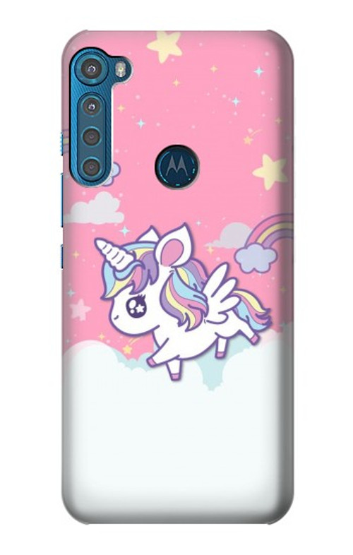 S3518 Unicorn Cartoon Case Cover Custodia per Motorola One Fusion+