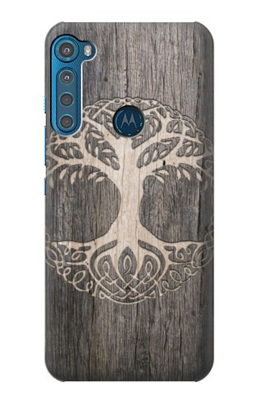 S3591 Viking Tree of Life Symbol Case Cover Custodia per Motorola One Fusion+