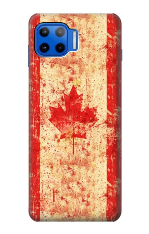 S1603 Canada Flag Old Vintage Case Cover Custodia per Motorola Moto G 5G Plus