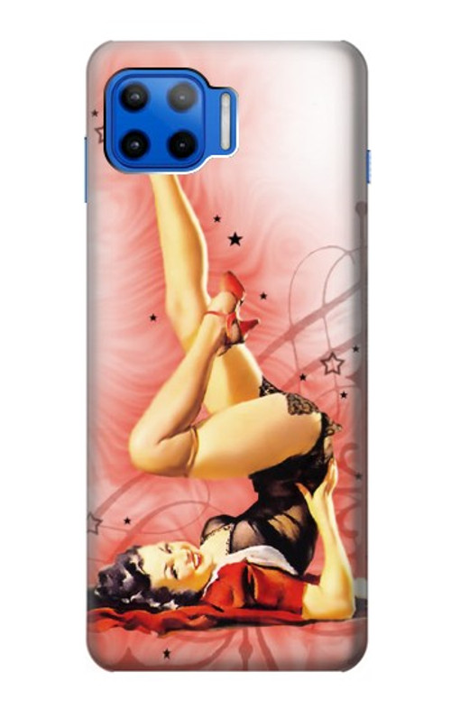 S1669 Pinup Girl Vintage Case Cover Custodia per Motorola Moto G 5G Plus