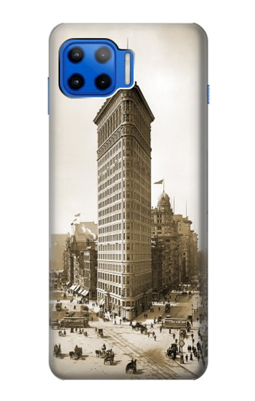 S3046 Old New York Flatiron Building Case Cover Custodia per Motorola Moto G 5G Plus