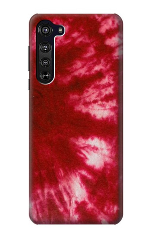 S2480 Tie Dye Red Case Cover Custodia per Motorola Edge