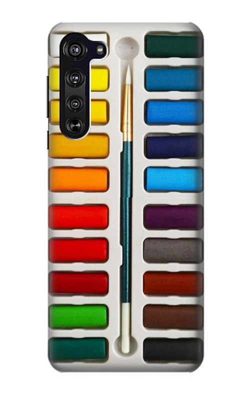 S3243 Watercolor Paint Set Case Cover Custodia per Motorola Edge