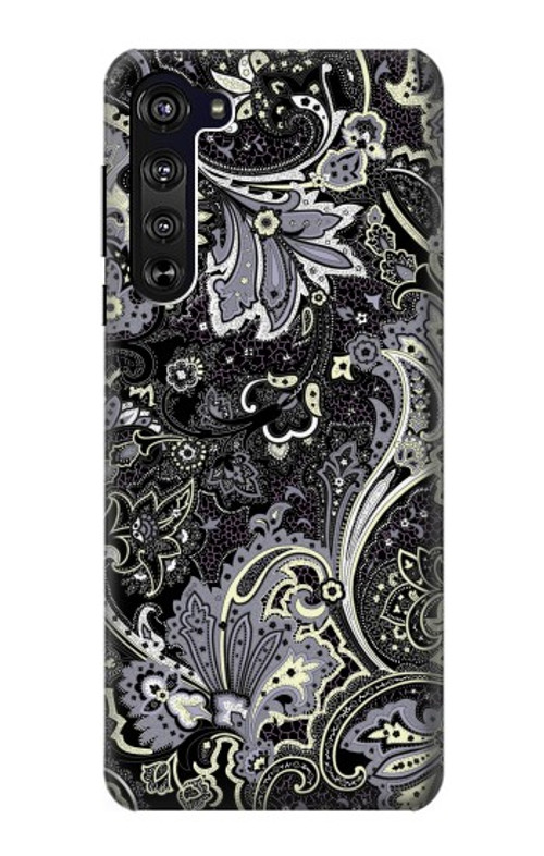 S3251 Batik Flower Pattern Case Cover Custodia per Motorola Edge