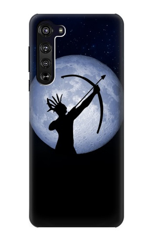 S3489 Indian Hunter Moon Case Cover Custodia per Motorola Edge