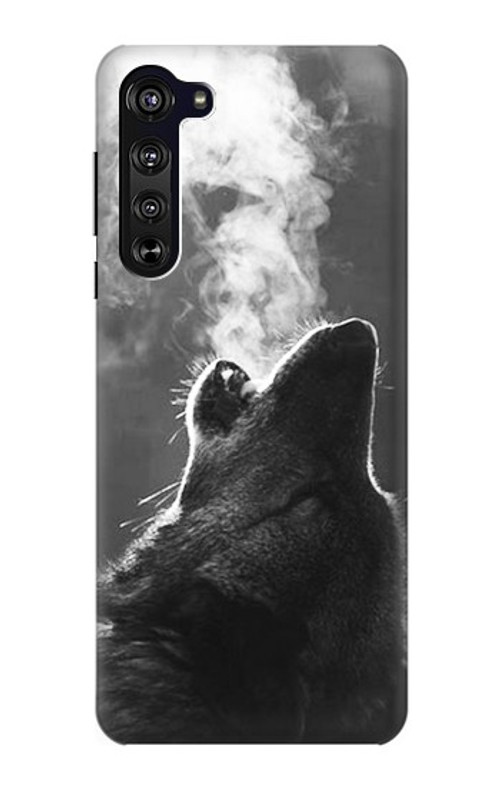 S3505 Wolf Howling Case Cover Custodia per Motorola Edge