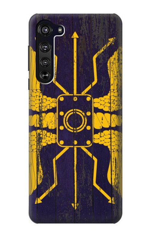 S3546 Roman Shield Blue Case Cover Custodia per Motorola Edge