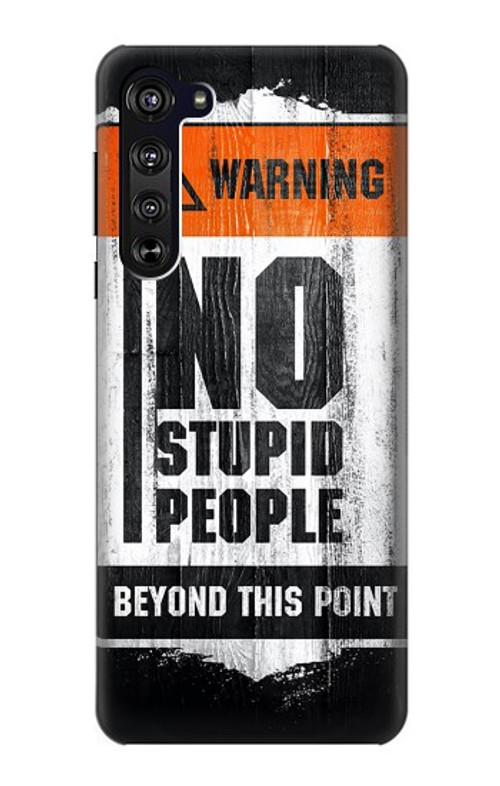 S3704 No Stupid People Case Cover Custodia per Motorola Edge