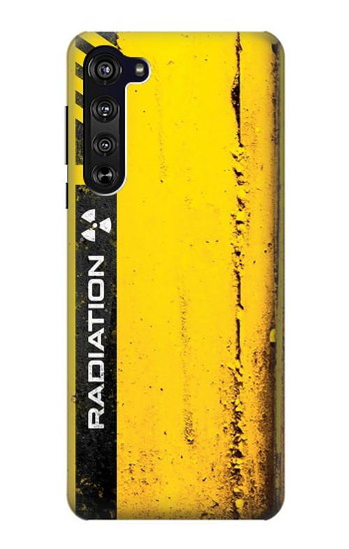 S3714 Radiation Warning Case Cover Custodia per Motorola Edge