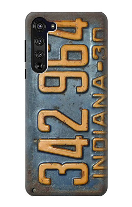 S3750 Vintage Vehicle Registration Plate Case Cover Custodia per Motorola Edge