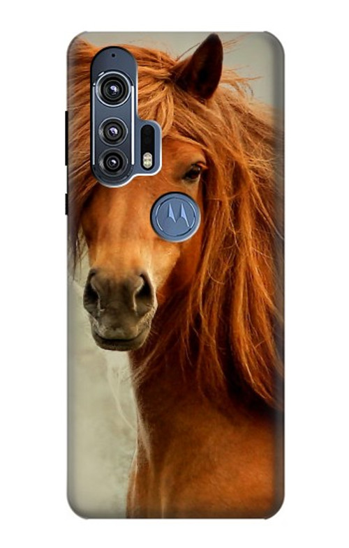 S1595 Beautiful Brown Horse Case Cover Custodia per Motorola Edge+