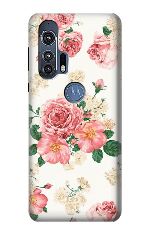 S1859 Rose Pattern Case Cover Custodia per Motorola Edge+