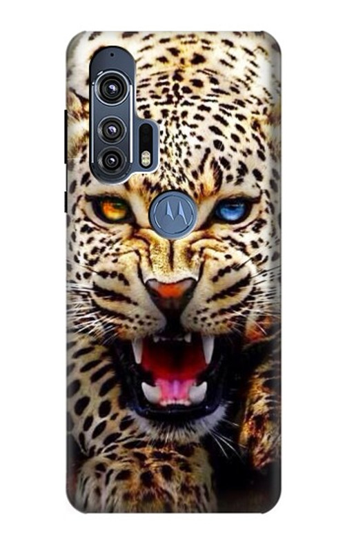 S1932 Blue Eyed Leopard Case Cover Custodia per Motorola Edge+