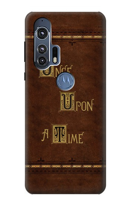 S2643 Once Upon A Time Book Case Cover Custodia per Motorola Edge+