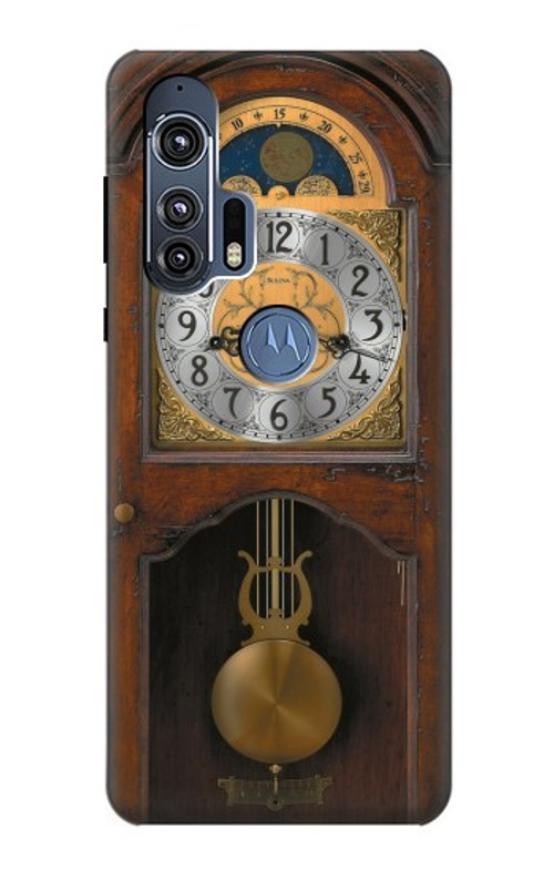 S3173 Grandfather Clock Antique Wall Clock Case Cover Custodia per Motorola Edge+