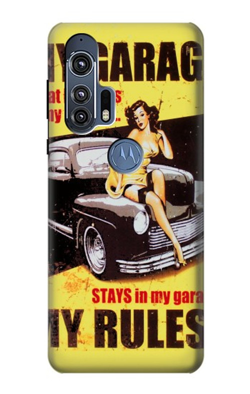 S3198 My Garage Pinup Girl Case Cover Custodia per Motorola Edge+