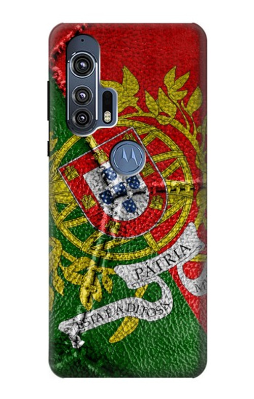 S3300 Portugal Flag Vintage Football Graphic Case Cover Custodia per Motorola Edge+