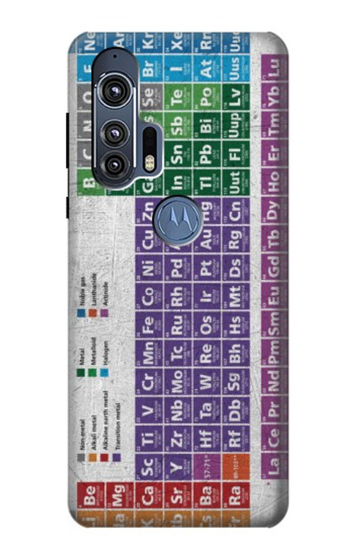 S3383 Periodic Table Case Cover Custodia per Motorola Edge+