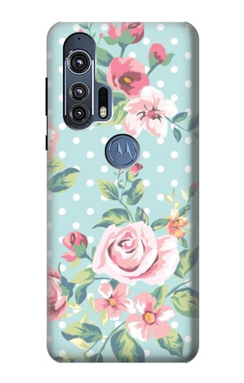 S3494 Vintage Rose Polka Dot Case Cover Custodia per Motorola Edge+ S3494 Vintage Rose Polka Dot Case Cover Custodia per Motorola Edge+